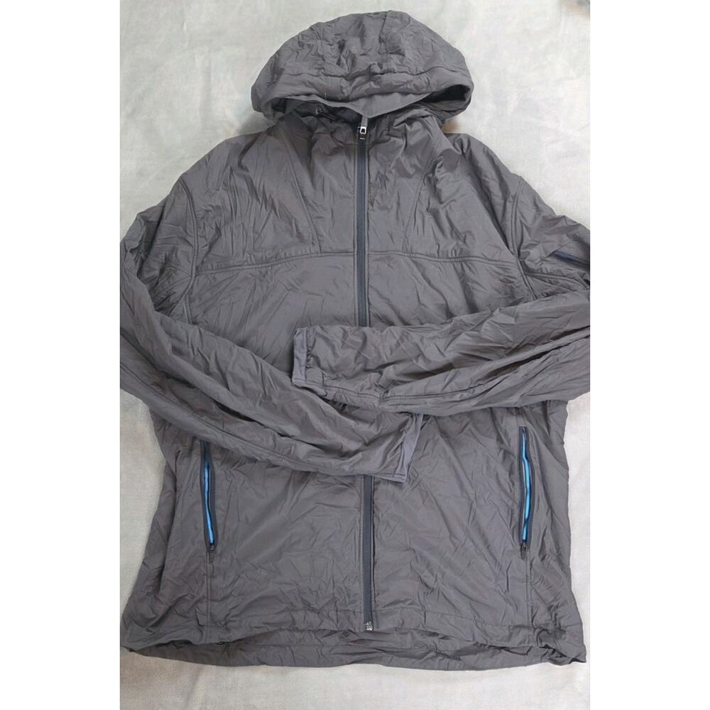 Kuhl The One Jacket Fleece Lined hooded Windproof Stretch full zip Gray Mens XL